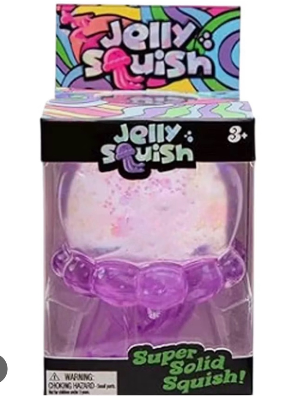 Nee Doh Jelly Squish - Purple glitter